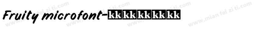 Fruity microfont字体转换